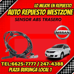 SENSOR ABS TRASERO NISSAN...