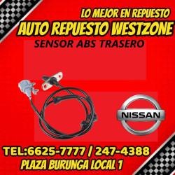 SENSOR ABS TRASERO LH...