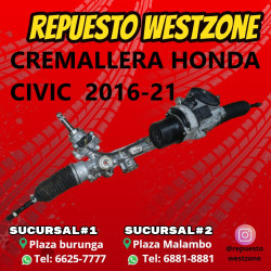 Cremallera honda civic 2016...