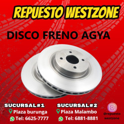 DISCO FRENO TOYOTA AGYA