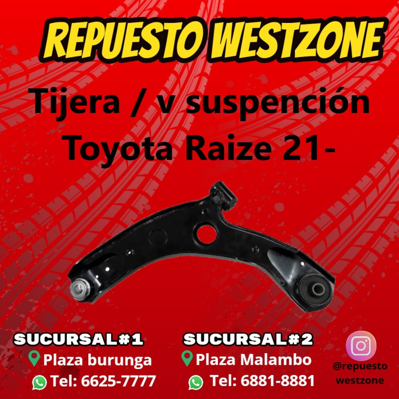 TIJERA V PLATO SUSPENCIÓN TOYOTA RAIZER