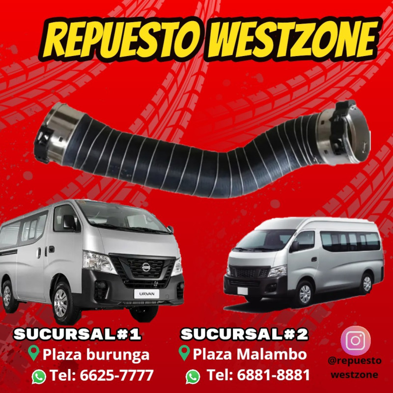 Manguera intercooler turbo nissan Urvan
