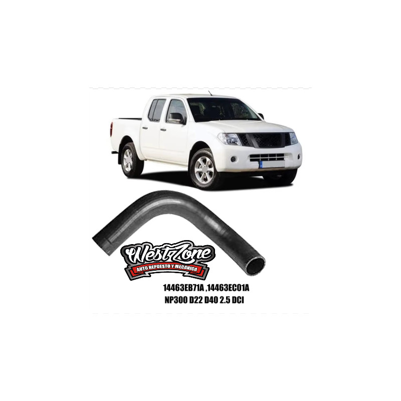 Manguera intercooler turbo nissan NAVARA PATHFINER YD25