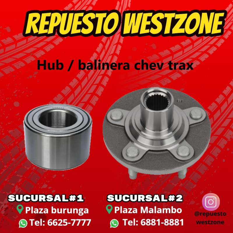 hub balinera delantero chev trax