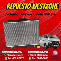 Radiador Nissan Urvan mv350...