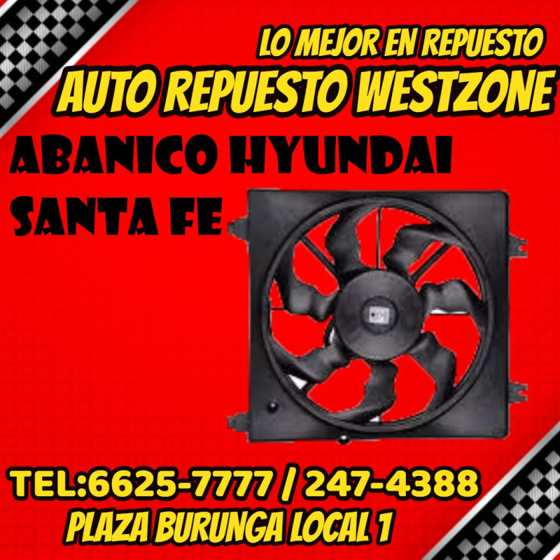 Abanico Hyundai Santa Fe