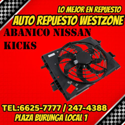 Abanico Nissan Kicks / Versa