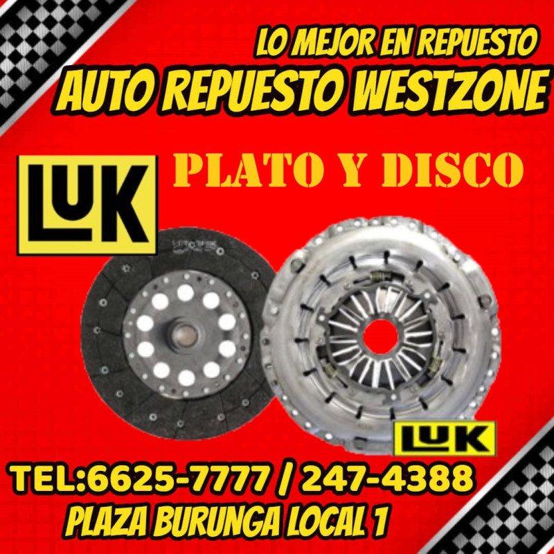 Plato y disco clutch hyundai santafe sorento tucson 2.2 diesel